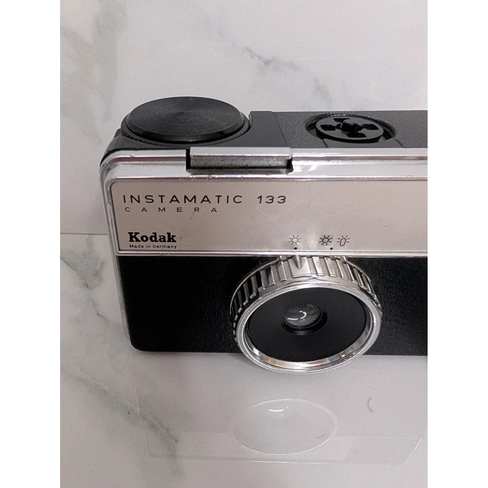 Kodak Instamatic 133 Vintage‎ 126 Film Camera Made in Germany Black Silver